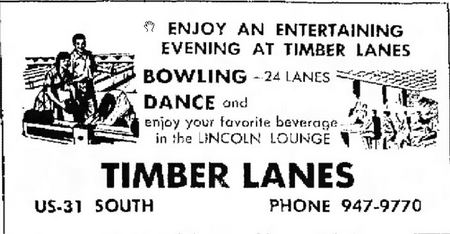 Timber Lanes - June 1971 Traverse City Newspaper (newer photo)